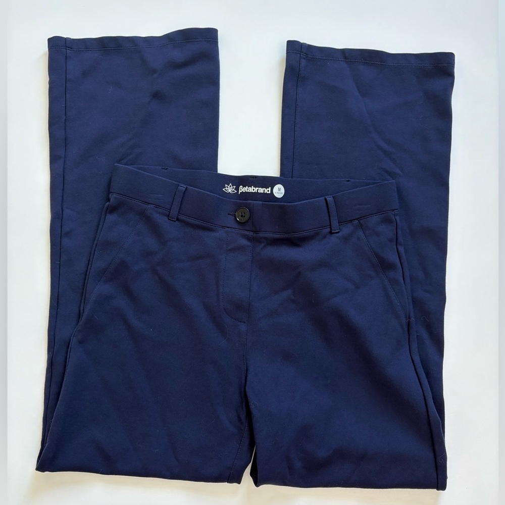 Betabrand Navy Pants Pull On Size Medium Short Petite